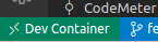 the devcontainer indicator